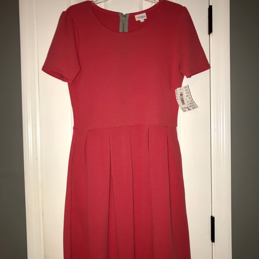LulaRoe Amelia Dress - coral